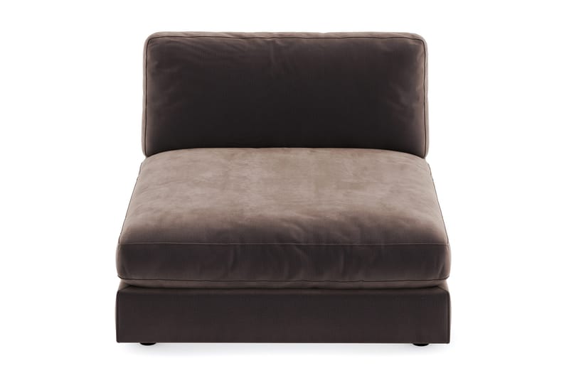 Arken 1-seters Divanmodul i Fløyel - Brun - Møbler - Sofaer - Modulsofaer - Øvrige moduler for modulsofa