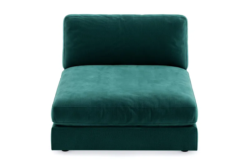 Arken 1-seters Divanmodul i Fløyel - Grønn - Møbler - Sofaer - Modulsofaer - Øvrige moduler for modulsofa