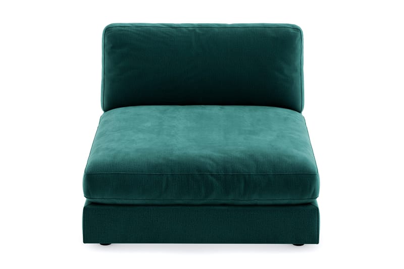 Arken 1-seters Divanmodul i Fløyel - Grønn - Møbler - Sofaer - Modulsofaer - Øvrige moduler for modulsofa