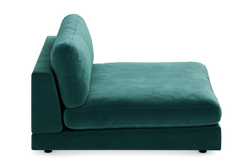 Arken 1-seters Divanmodul i Fløyel - Grønn - Møbler - Sofaer - Modulsofaer - Øvrige moduler for modulsofa