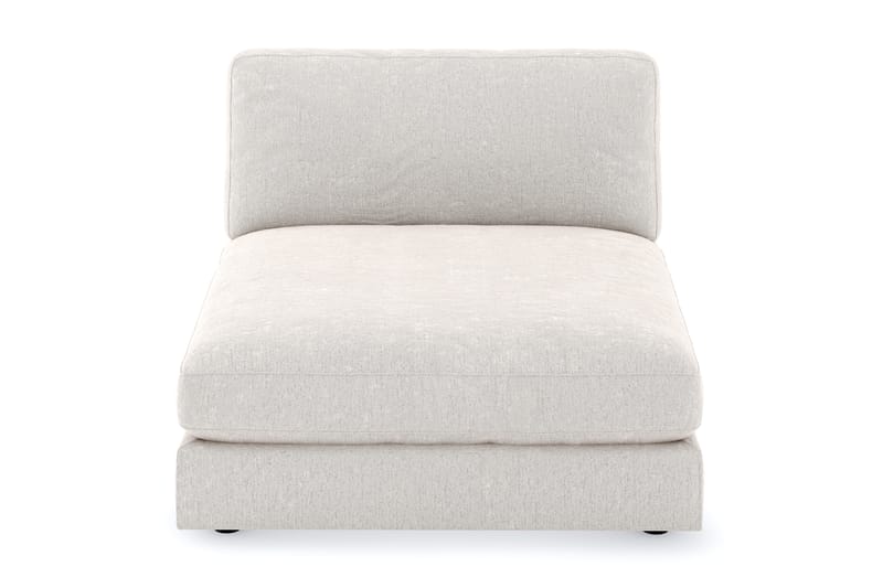 Arken 1-seters Divanmodul i Fløyel - Kremhvit - Møbler - Sofaer - Modulsofaer - Øvrige moduler for modulsofa