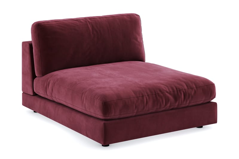 Arken 1-seters Divanmodul i Fløyel - Lilla - Møbler - Sofaer - Modulsofaer - Øvrige moduler for modulsofa