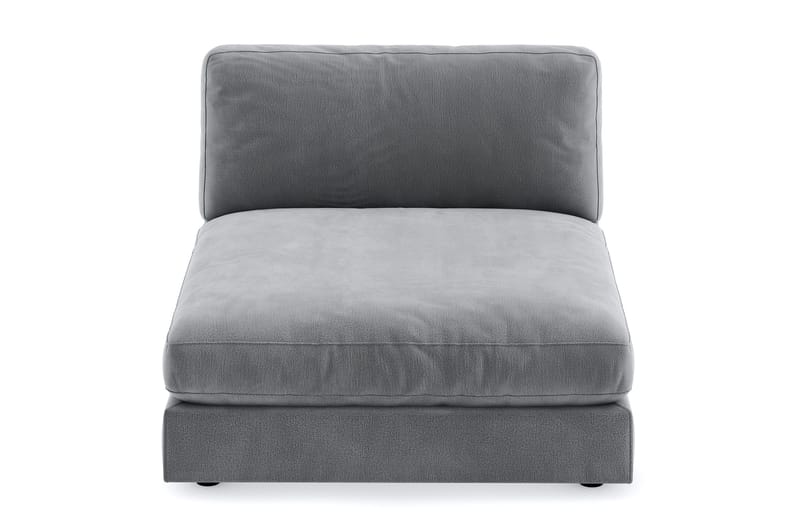 Arken 1-seters Divanmodul i Fløyel - Lys grå - Møbler - Sofaer - Modulsofaer - Øvrige moduler for modulsofa