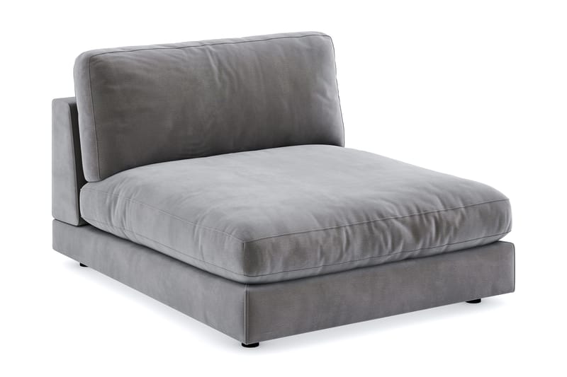 Arken 1-seters Divanmodul i Fløyel - Mørk grå - Møbler - Sofaer - Modulsofaer - Øvrige moduler for modulsofa