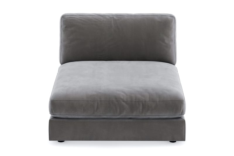 Arken 1-seters Divanmodul i Fløyel - Mørk grå - Møbler - Sofaer - Modulsofaer - Øvrige moduler for modulsofa