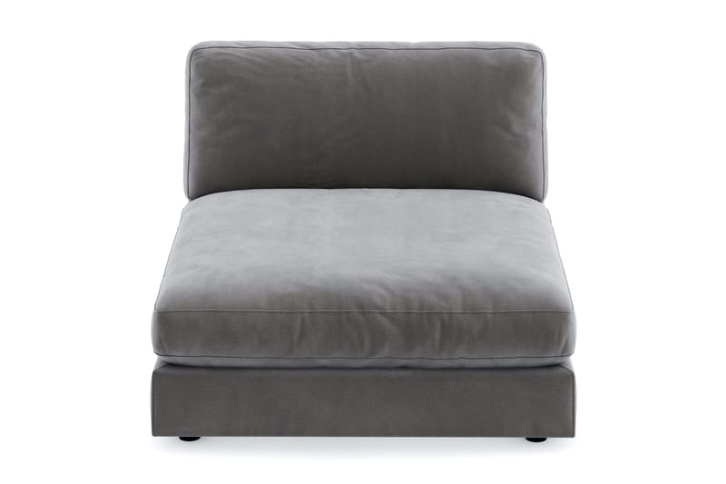 Arken 1-seters Divanmodul i Fløyel - Mørk grå - Møbler - Sofaer - Modulsofaer - Øvrige moduler for modulsofa