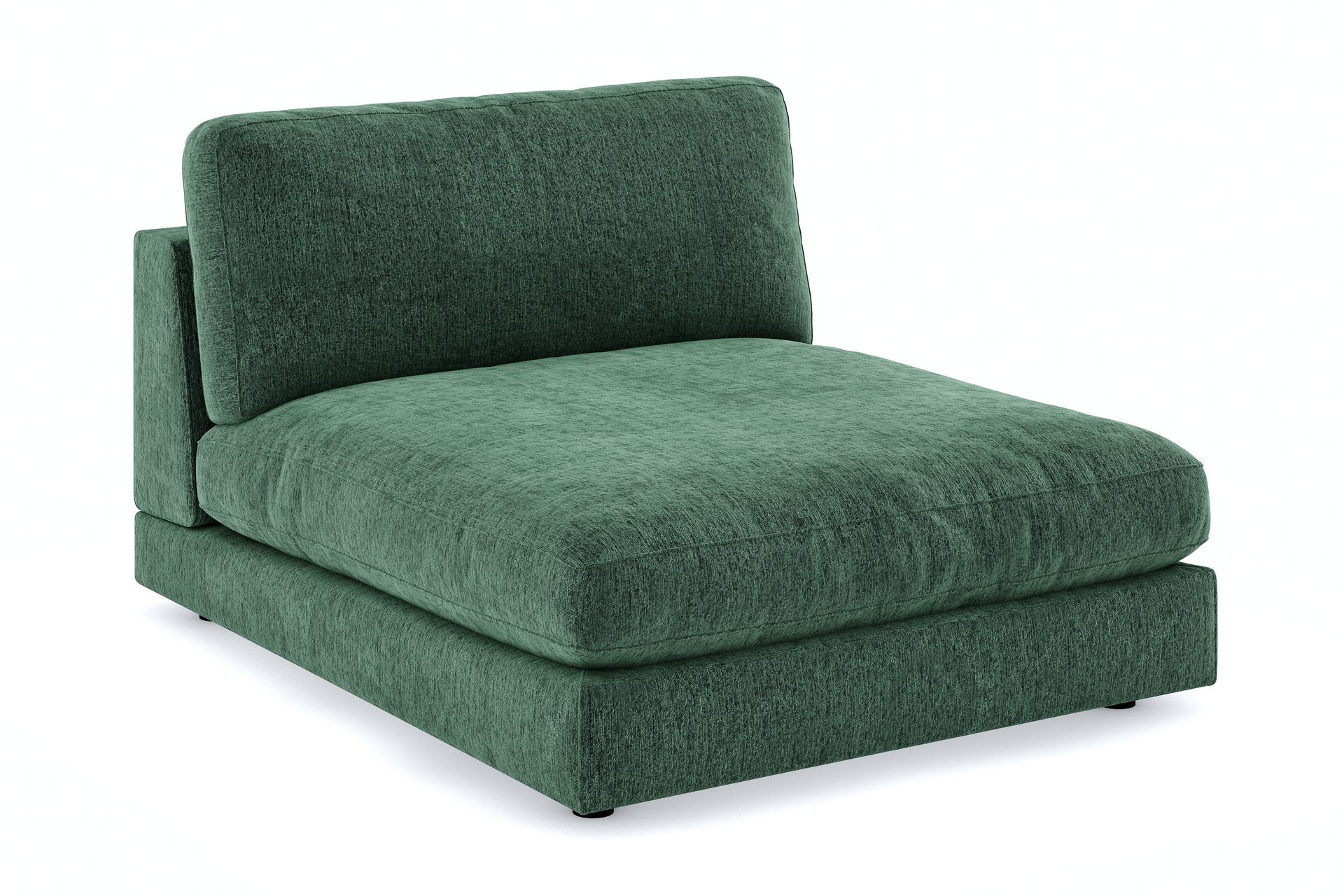 Arken 1-seters Divanmodul i Fløyel - Mørk grønn - Møbler - Sofaer - Modulsofaer - Øvrige moduler for modulsofa