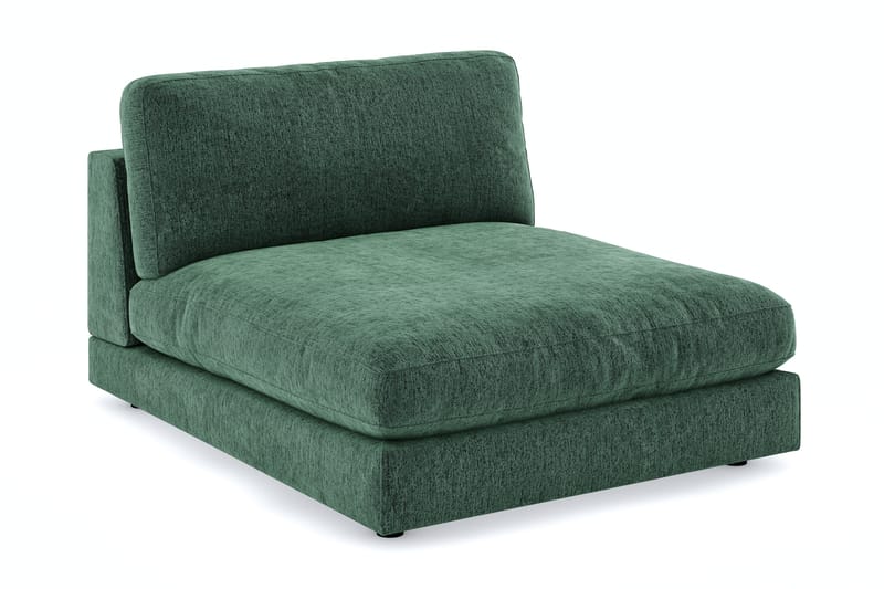 Arken 1-seters Divanmodul i Fløyel - Mørk grønn - Møbler - Sofaer - Modulsofaer - Øvrige moduler for modulsofa