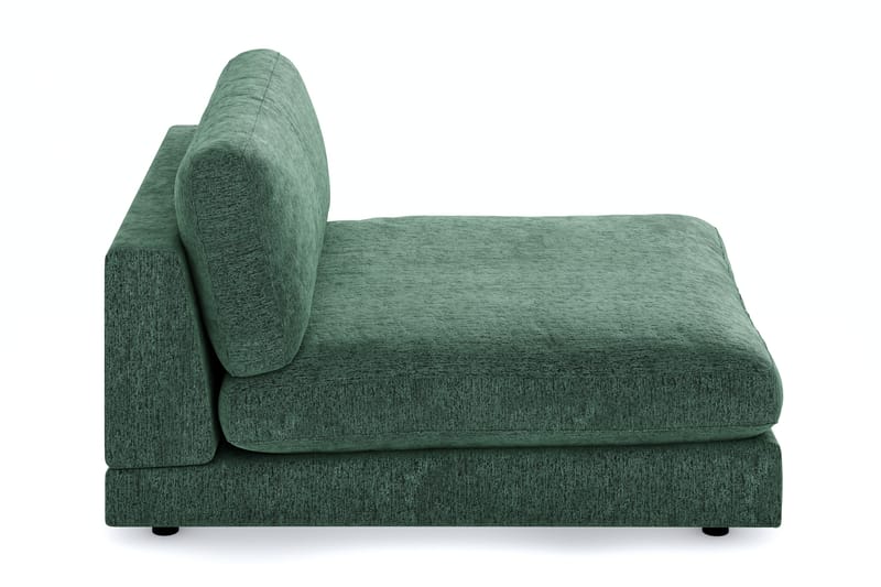 Arken 1-seters Divanmodul i Fløyel - Mørk grønn - Møbler - Sofaer - Modulsofaer - Øvrige moduler for modulsofa
