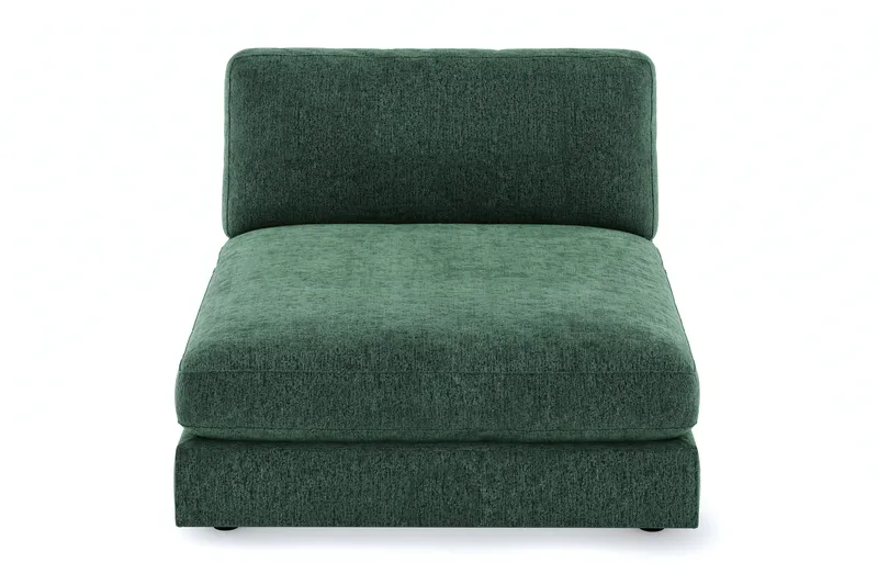 Arken 1-seters Divanmodul i Fløyel - Mørk grønn - Møbler - Sofaer - Modulsofaer - Øvrige moduler for modulsofa