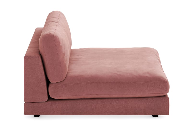 Arken 1-seters Divanmodul i Fløyel - Rosa - Møbler - Sofaer - Modulsofaer - Øvrige moduler for modulsofa