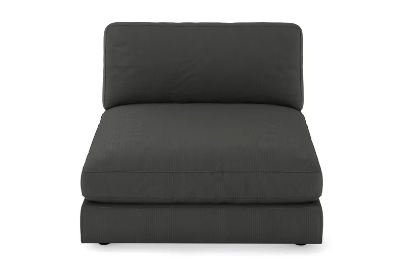Arken 1-seters Divanmodul i Manchester - Mørk grå - Møbler - Sofaer - Modulsofaer - Øvrige moduler for modulsofa