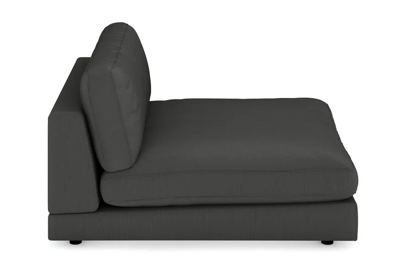 Arken 1-seters Divanmodul i Manchester - Mørk grå - Møbler - Sofaer - Modulsofaer - Øvrige moduler for modulsofa