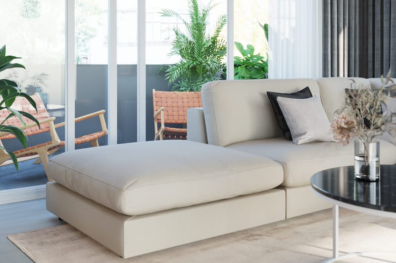 Arken 1-seters Divanmodul i Stoff - Beige - Møbler - Sofaer - Modulsofaer - Øvrige moduler for modulsofa