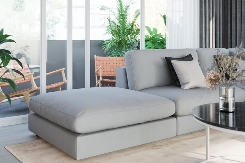 Arken 1-seters Divanmodul i Stoff - Grå - Møbler - Sofaer - Modulsofaer - Øvrige moduler for modulsofa