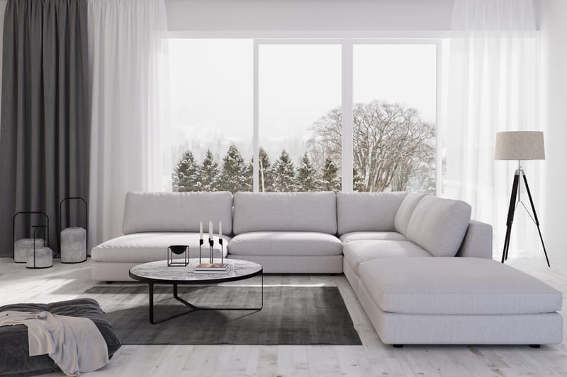 Arken 1-seters Divanmodul i Stoff - Grå - Møbler - Sofaer - Modulsofaer - Øvrige moduler for modulsofa