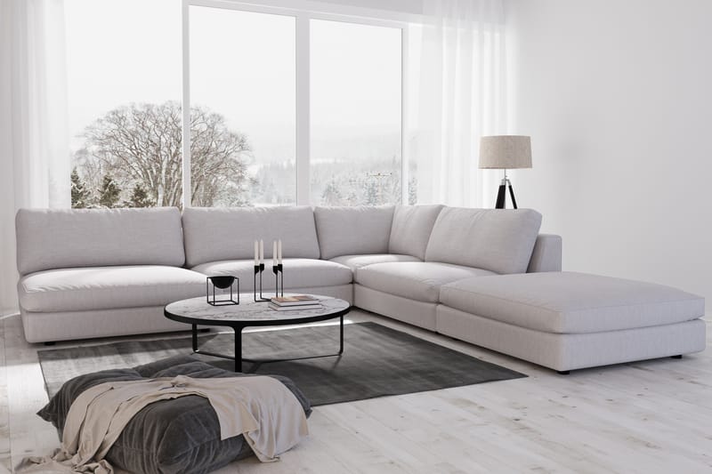 Arken 1-seters Divanmodul i Stoff - Grå - Møbler - Sofaer - Modulsofaer - Øvrige moduler for modulsofa
