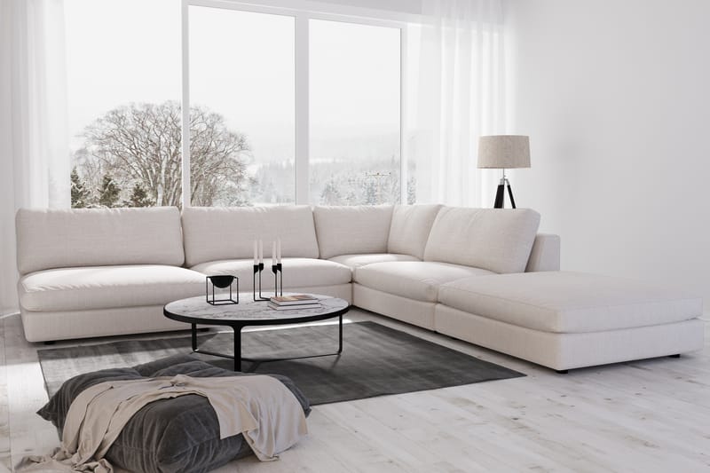 Arken 1-seters Divanmodul i Stoff - Lys grå - Møbler - Sofaer - Modulsofaer - Øvrige moduler for modulsofa