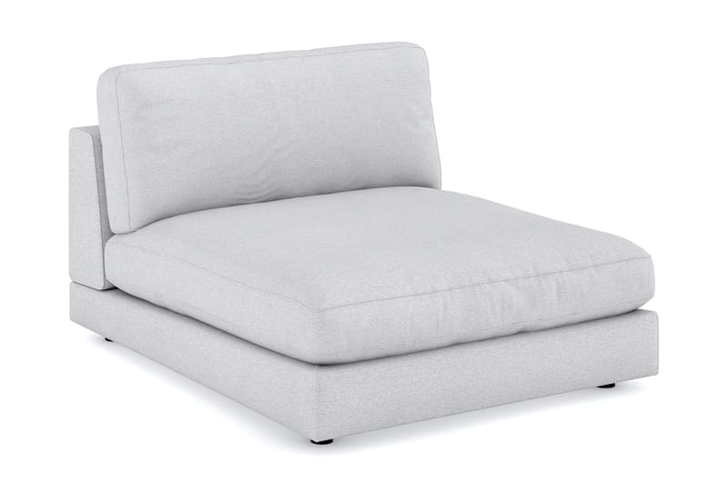 Arken 1-seters Divanmodul i Stoff, Lys grå