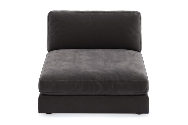 Arken 2-seters Divanmodul i Fløyel - Mørk grå - Møbler - Sofaer - Modulsofaer - Øvrige moduler for modulsofa