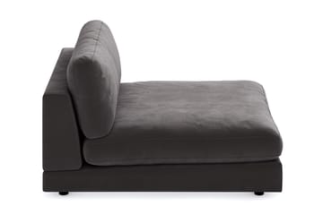 Arken 2-seters Divanmodul i Fløyel - Mørk grå - Møbler - Sofaer - Modulsofaer - Øvrige moduler for modulsofa