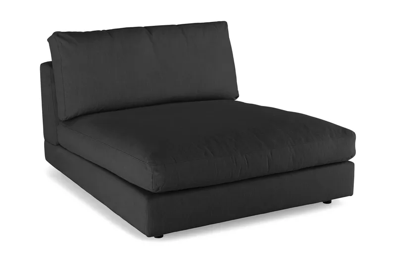 Arken 2-seters Divanmodul i Stoff - Svart - Møbler - Sofaer - Modulsofaer - Øvrige moduler for modulsofa