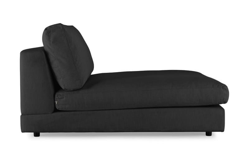 Arken 2-seters Divanmodul i Stoff - Svart - Møbler - Sofaer - Modulsofaer - Øvrige moduler for modulsofa