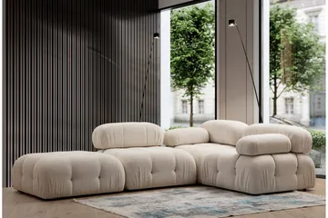 Belgin Høyremodul 95 cm - Krem - Møbler - Sofaer - Modulsofaer - Øvrige moduler for modulsofa
