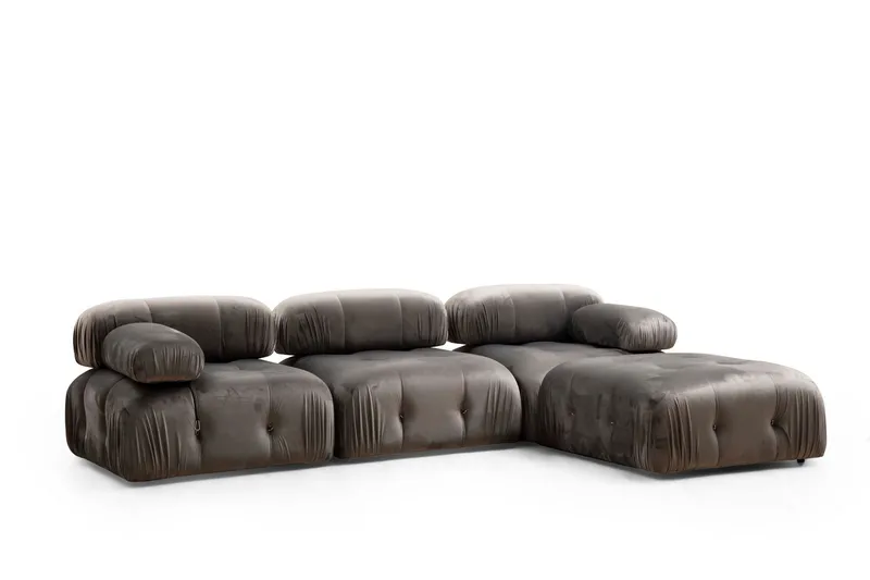 Belgin Venstremodul 95 cm - Grå - Møbler - Sofaer - Modulsofaer - Øvrige moduler for modulsofa