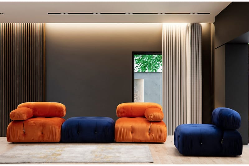 Belgin Venstremodul 95 cm - Oransje - Møbler - Sofaer - Modulsofaer - Øvrige moduler for modulsofa