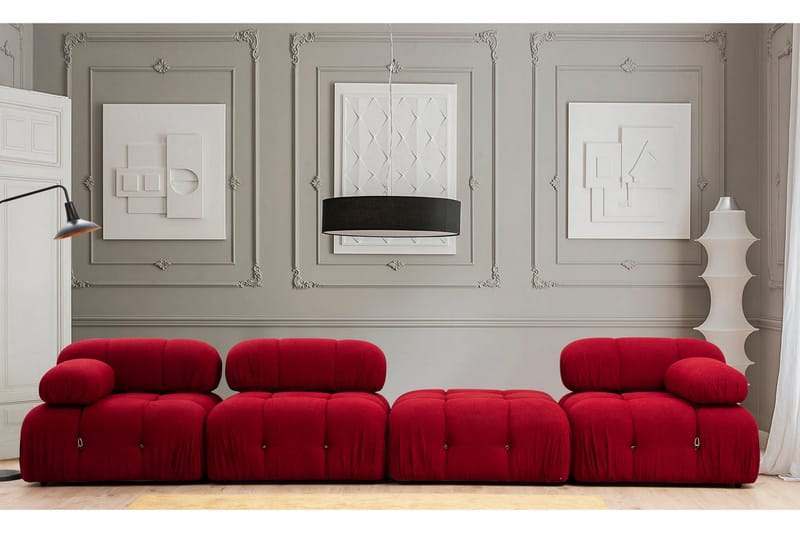 Belgin Venstremodul 95 cm - Rød - Møbler - Sofaer - Modulsofaer - Øvrige moduler for modulsofa