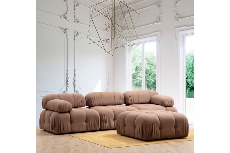 Bengul Fotskammelmodul 95 cm - Brun - Møbler - Sofaer - Modulsofaer - Øvrige moduler for modulsofa