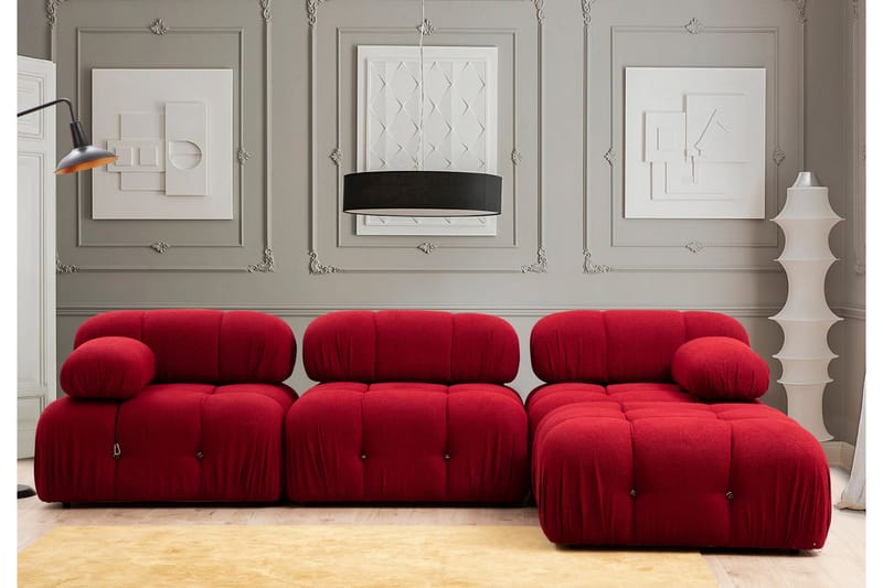 Bengul Venstremodul 95 cm - Rød - Møbler - Sofaer - Modulsofaer - Øvrige moduler for modulsofa
