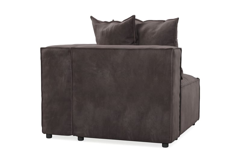 Cubo 1-seters Høyremodul i Fløyel 108 cm bred - Mørk grå - Møbler - Sofaer - Modulsofaer - Øvrige moduler for modulsofa