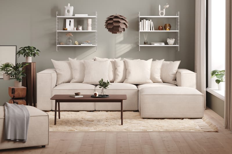 Cubo 1-seters Høyremodul i Manchester 108 cm bred - Beige - Møbler - Sofaer - Modulsofaer - Øvrige moduler for modulsofa