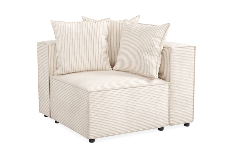 Cubo 1-seters Høyremodul i Manchester 108 cm bred - Beige - Møbler - Sofaer - Modulsofaer - Øvrige moduler for modulsofa