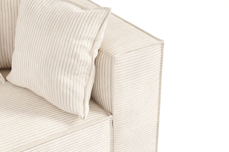 Cubo 1-seters Høyremodul i Manchester 108 cm bred - Beige - Møbler - Sofaer - Modulsofaer - Øvrige moduler for modulsofa