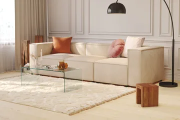 Cubo 1-seters Høyremodul i Manchester 108 cm bred - Beige - Møbler - Sofaer - Modulsofaer - Øvrige moduler for modulsofa