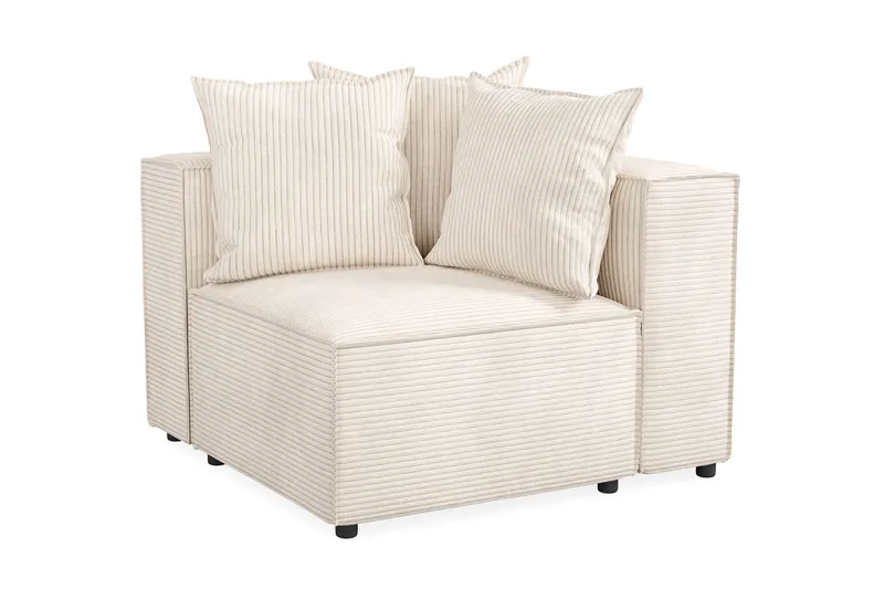 Cubo 1-seters Høyremodul i Manchester 108 cm bred - Beige - Møbler - Sofaer - Modulsofaer - Øvrige moduler for modulsofa