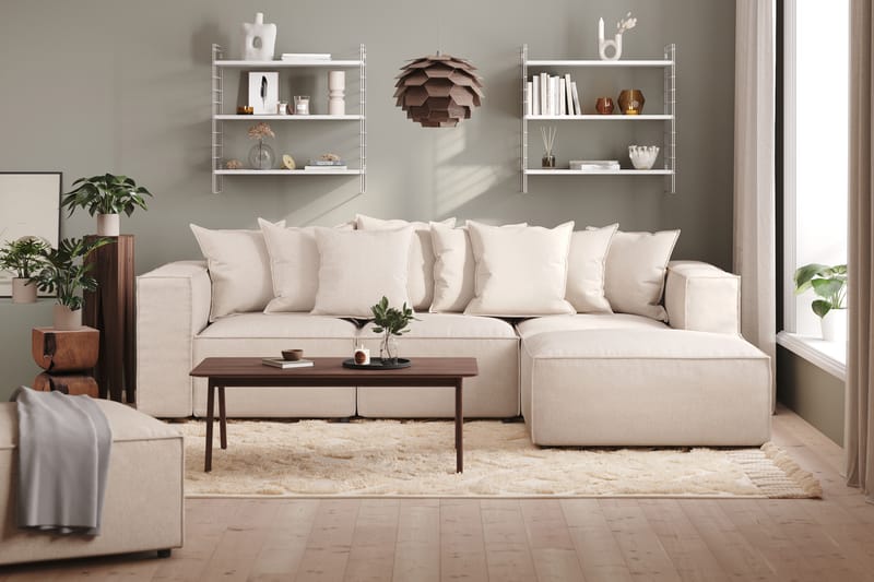 Cubo 1-seters Høyremodul i Stoff 108 cm bred - Beige - Møbler - Sofaer - Modulsofaer - Øvrige moduler for modulsofa