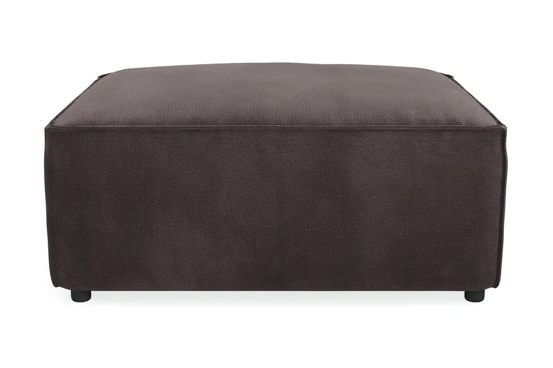 Cubo 1-seters Rektangulær Fotskammelmodul i Fløyel 80 cm bred - Mørk grå - Møbler - Sofaer - Modulsofaer - Øvrige moduler for modulsofa