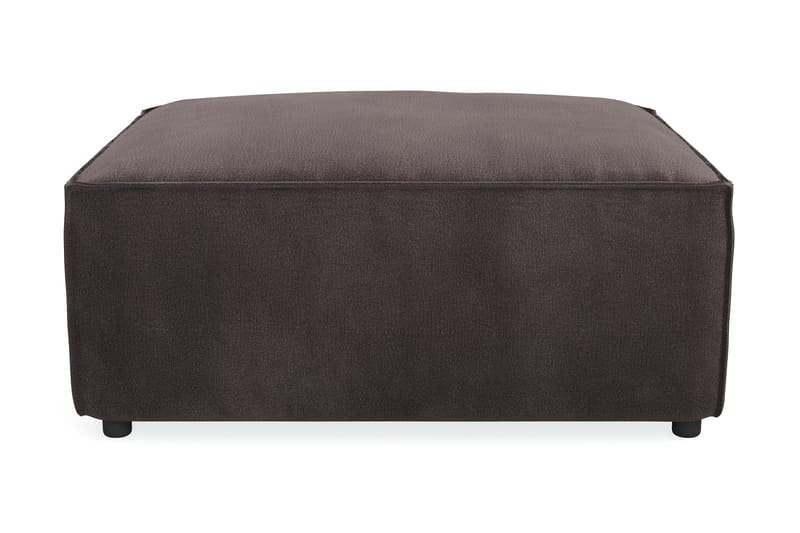 Cubo 1-seters Rektangulær Fotskammelmodul i Fløyel 80 cm bred - Mørk grå - Møbler - Sofaer - Modulsofaer - Øvrige moduler for modulsofa