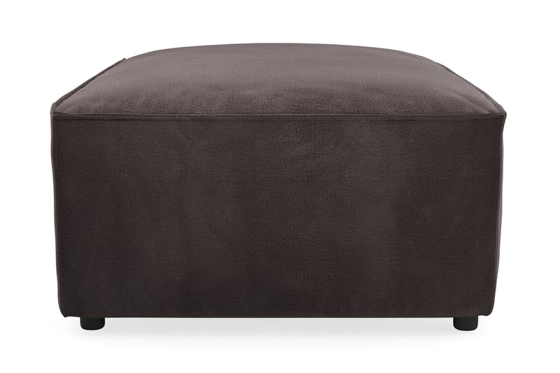 Cubo 1-seters Rektangulær Fotskammelmodul i Fløyel 80 cm bred - Mørk grå - Møbler - Sofaer - Modulsofaer - Øvrige moduler for modulsofa