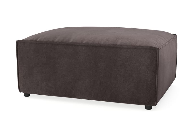 Cubo 1-seters Rektangulær Fotskammelmodul i Fløyel 80 cm bred - Mørk grå - Møbler - Sofaer - Modulsofaer - Øvrige moduler for modulsofa