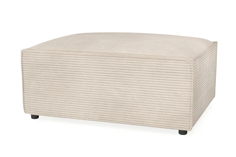 Cubo 1-seters Rektangulær Fotskammelmodul i Manchester 80 cm bred - Beige - Møbler - Sofaer - Modulsofaer - Øvrige moduler for modulsofa