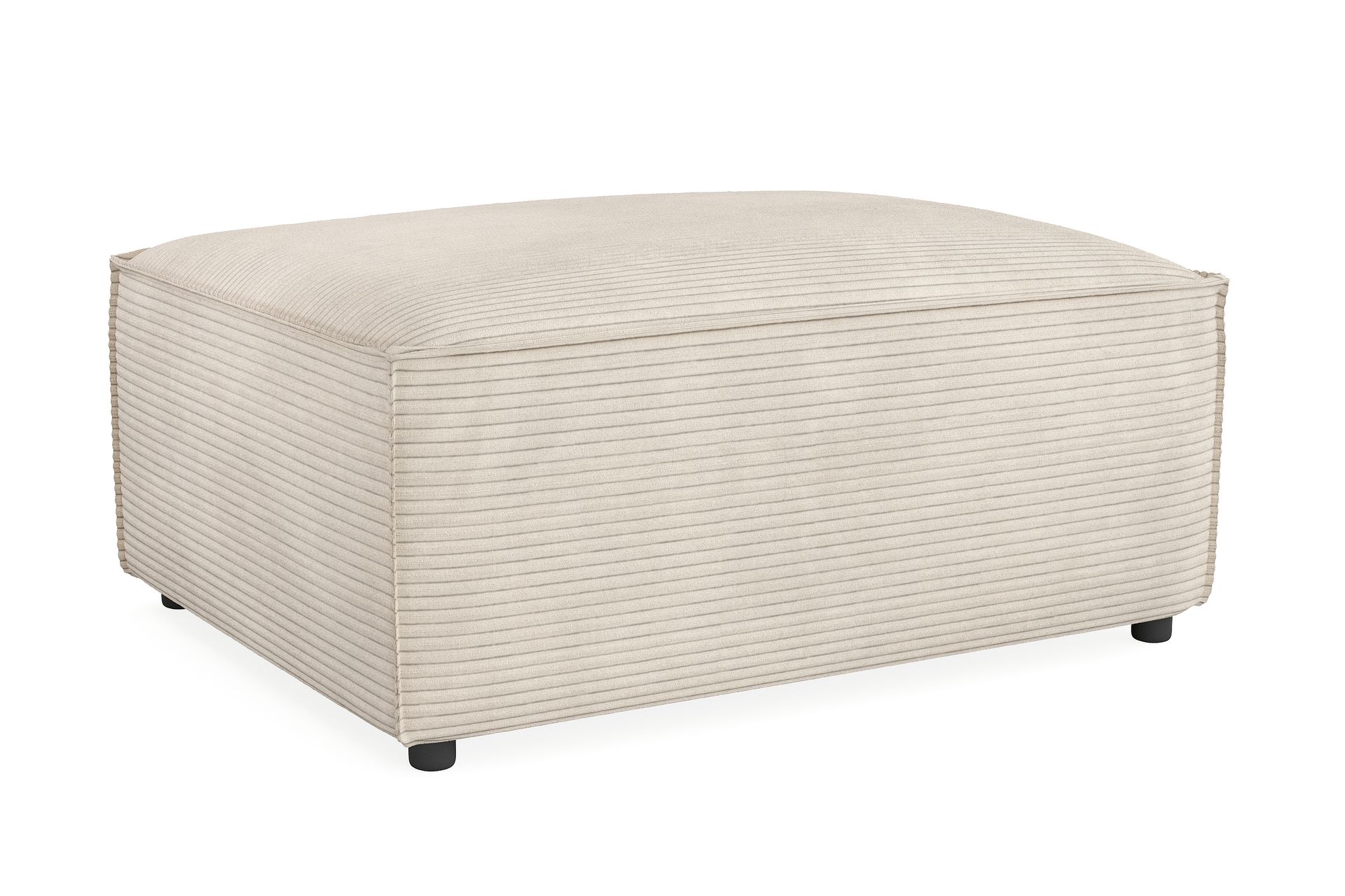 Cubo 1-seters Rektangulær Fotskammelmodul i Manchester 80 cm bred - Beige - Møbler - Sofaer - Modulsofaer - Øvrige moduler for modulsofa