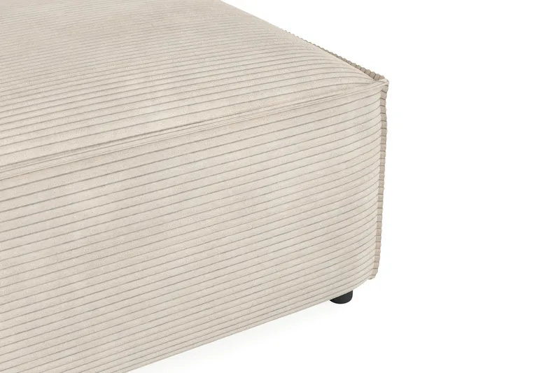 Cubo 1-seters Rektangulær Fotskammelmodul i Manchester 80 cm bred - Beige - Møbler - Sofaer - Modulsofaer - Øvrige moduler for modulsofa