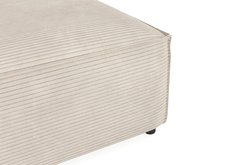 Cubo 1-seters Rektangulær Fotskammelmodul i Manchester 80 cm bred - Beige - Møbler - Sofaer - Modulsofaer - Øvrige moduler for modulsofa