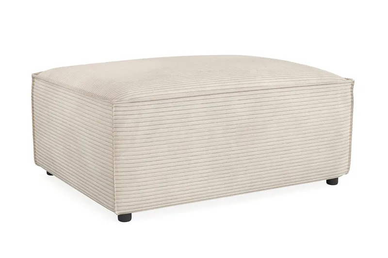 Cubo 1-seters Rektangulær Fotskammelmodul i Manchester 80 cm bred - Beige - Møbler - Sofaer - Modulsofaer - Øvrige moduler for modulsofa