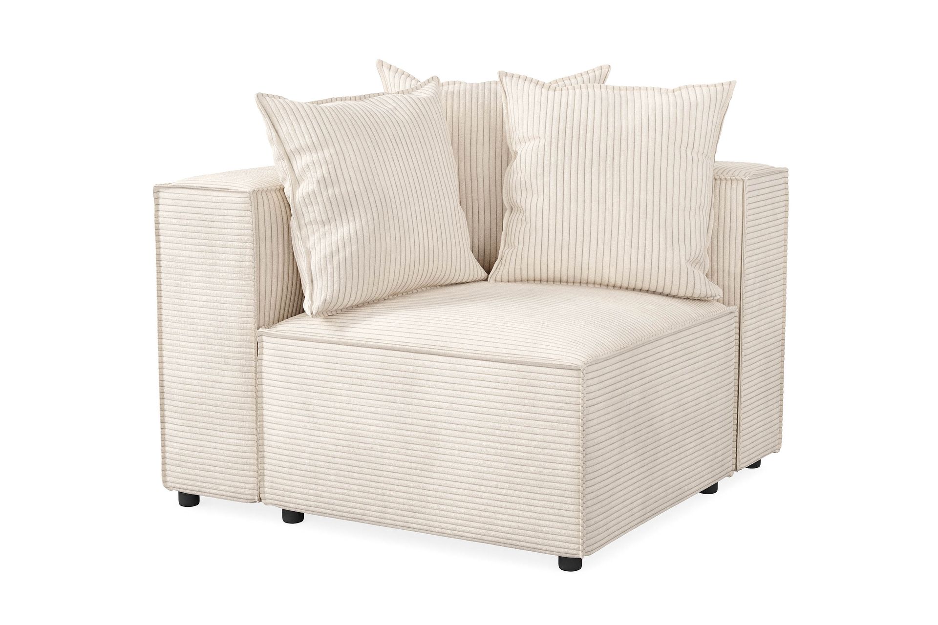 Cubo 1-seters Venstremodul i Manchester 108 cm bred - Beige - Møbler - Sofaer - Modulsofaer - Øvrige moduler for modulsofa